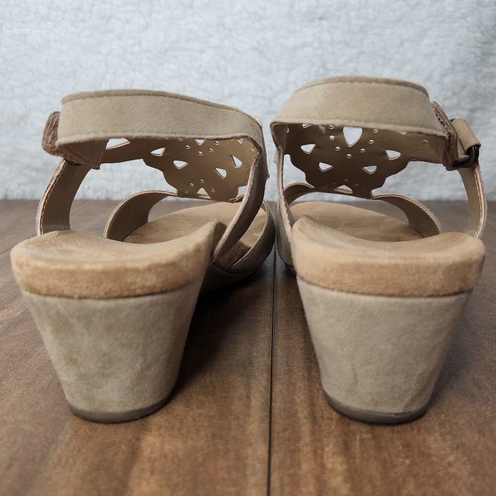 Bjorndal Suede Leather Wedge Sandals Size 11 - Picture 5 of 9